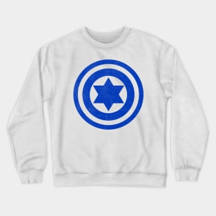 Captain Jew Funny Design 1 Blue Print Crewneck Sweatshirt